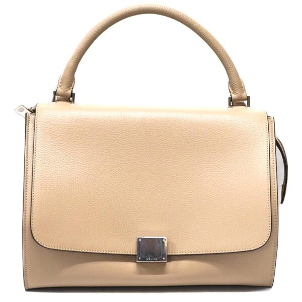 22 9470 1 Celine Trapeze Handbag Beige