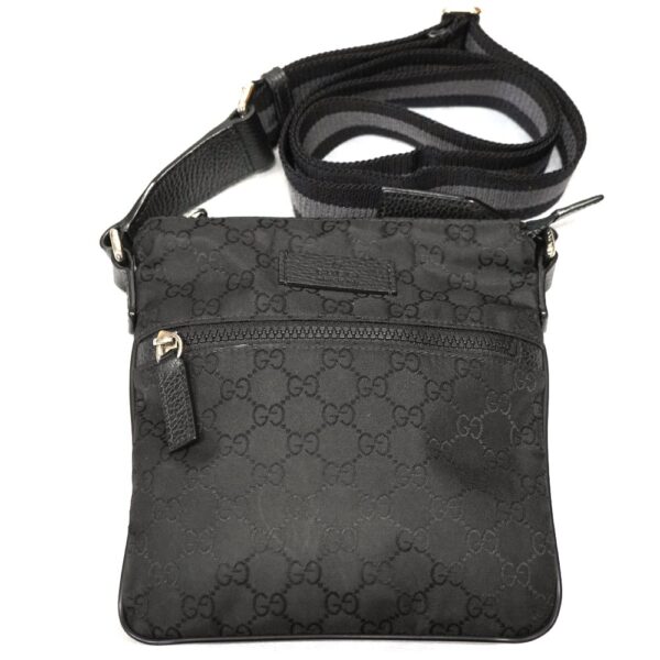 22 9794 1 Gucci Pochette Crossbody GG Canvas Black