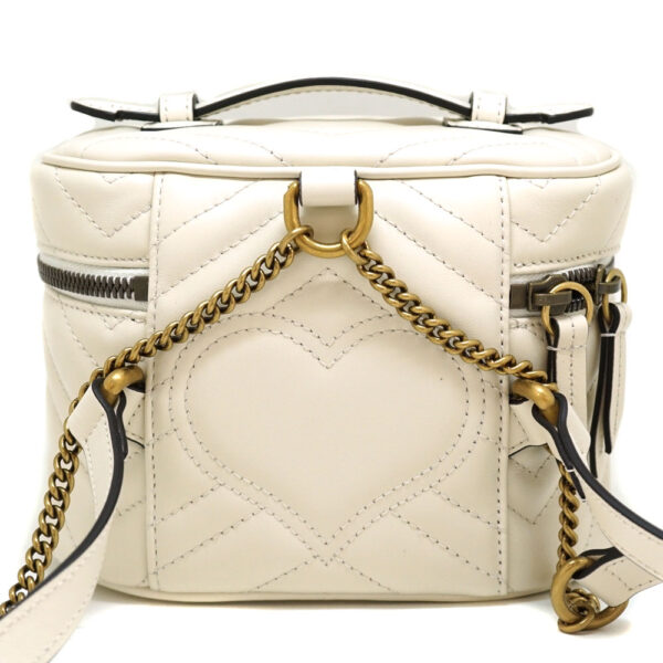 22 980 3 Gucci Mini Backpack Rucksack GG Marmont Quilted White