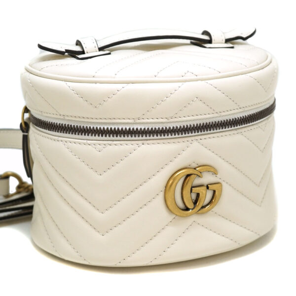 22 980 Gucci Mini Backpack Rucksack GG Marmont Quilted White