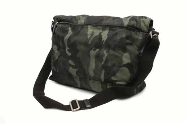 22000075 1 Prada Messenger Bag Nylon Camouflage Green Multicolor