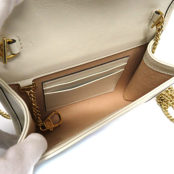 22001227 Gucci Raja Mini Shoulder Bag Leather White