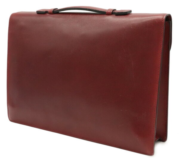 22010032 1 Bottega Veneta Business Bag Briefcase Embossed Leather Bordeaux