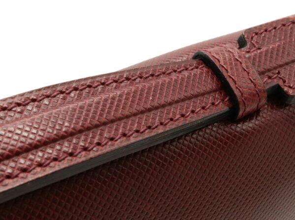 22010032 3 Bottega Veneta Business Bag Briefcase Embossed Leather Bordeaux