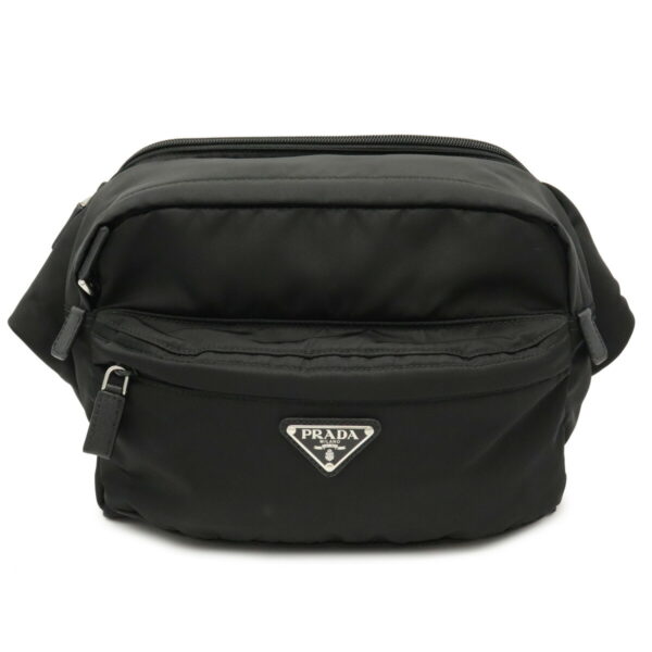 22010131 Prada Crossbody Bag Nylon Nero Black