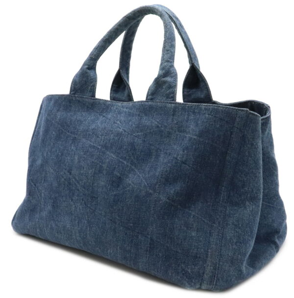 22010187 1 Prada Canapa Tote Bag Denim Avio Blue