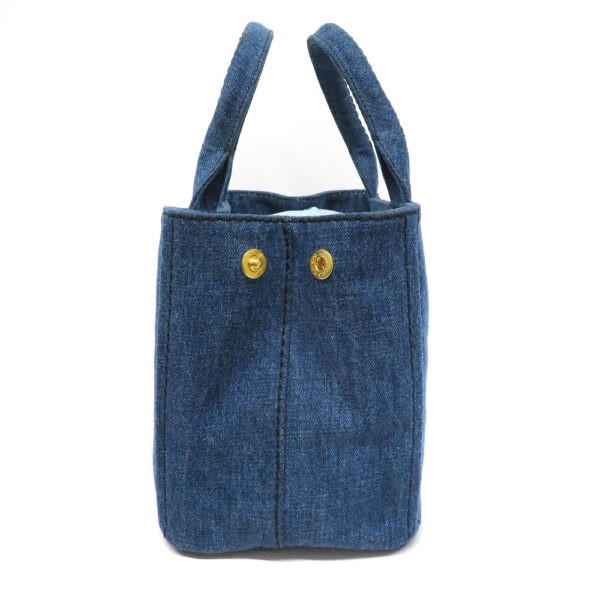 22026344 Prada Kanapa Tote PM Denim Blue