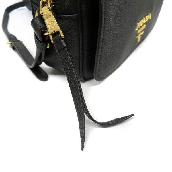 220297011 Prada Shoulder Bag Calf Leather Black Hardware