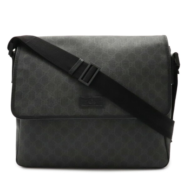 22030106 Gucci GG Supreme GG Plus Crossbody Shoulder Bag Gray