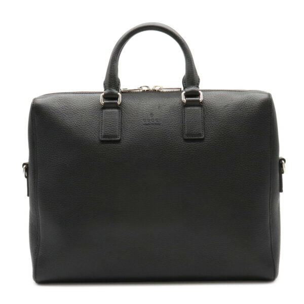 22030932 Gucci Leather Business Briefcase Black