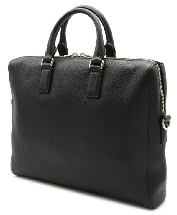 22030932 1 Gucci Leather Business Briefcase Black