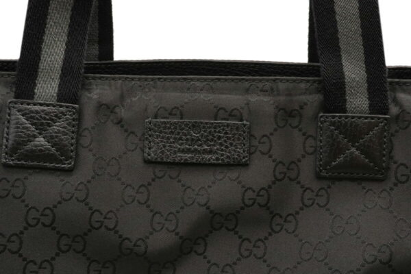 22040830 6 Gucci GG Nylon Tote Shoulder Bag Black