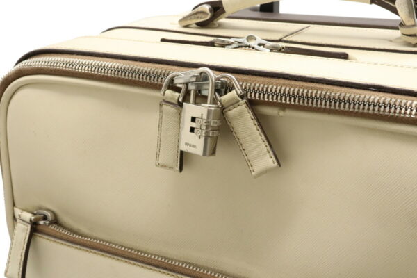 22040893 6 Prada Carry Bag Leather Cera Ivory White