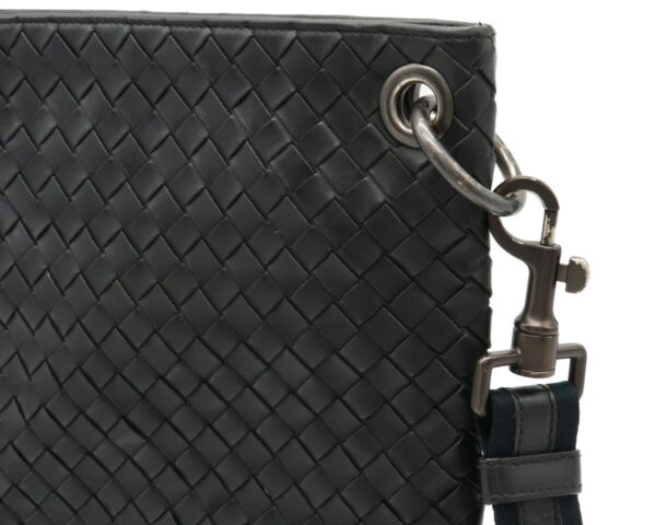 22041055 5 Bottega Veneta Intrecciato Shoulder Bag Black