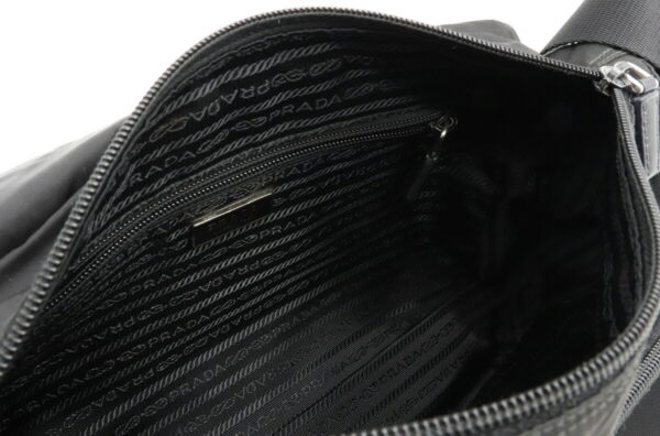 22041379 4 Prada Messenger Bag Nylon Leather Nero Black