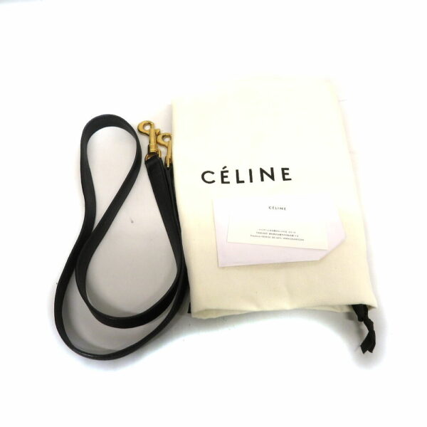 220443014 Celine Belt Micro Grained Calfskin Bag Black