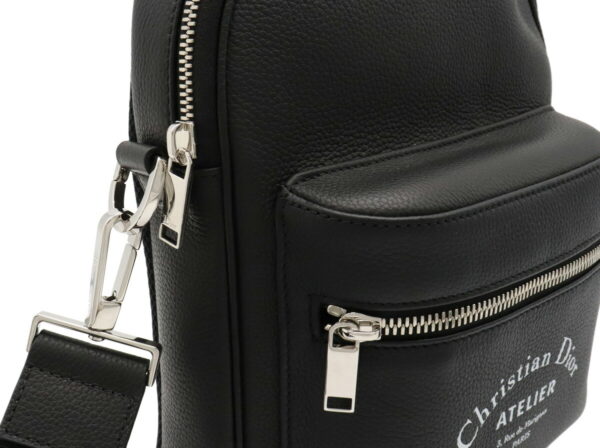 22050003 5 Christian Dior Dior Homme Atelier Shoulder Bag 2WAY Leather Black