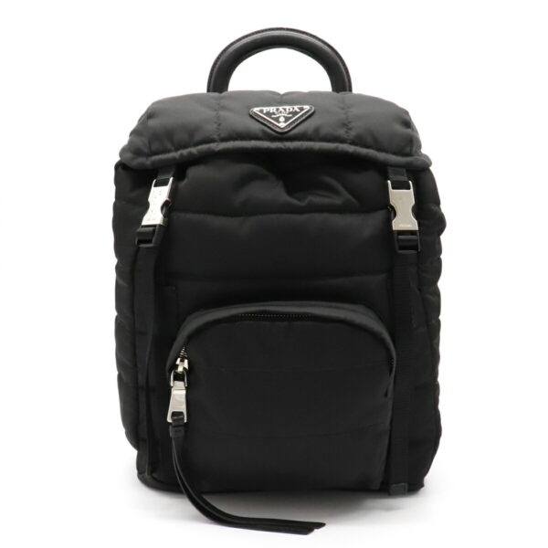 22050165 Prada Rucksack Nylon Leather Nero Black