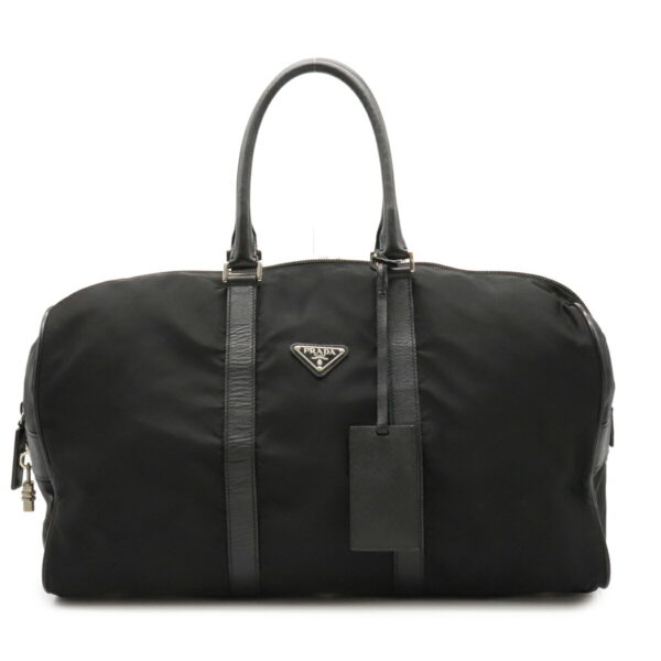 22050722 Prada Bag Nylon Leather Nero Black