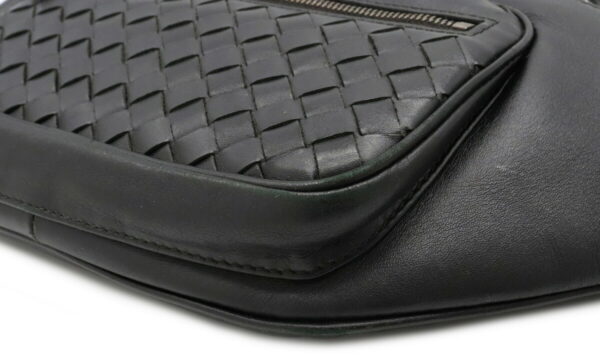 22050751 2 Bottega Veneta Intrecciato Waist Bag Body Bag Leather Black