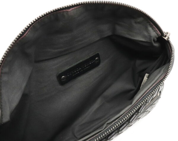 22050751 4 Bottega Veneta Intrecciato Waist Bag Body Bag Leather Black