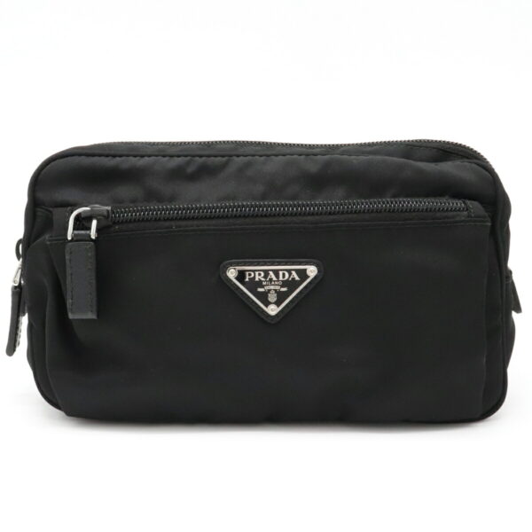 22050918 Prada Waist Bag Nylon Nero Black