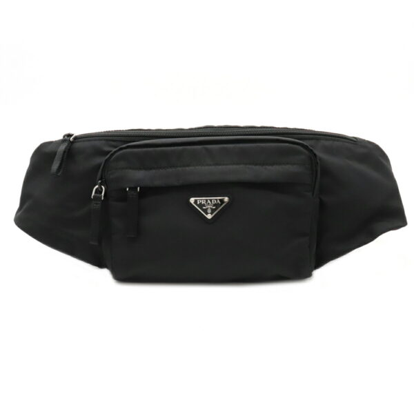 22050947 Prada Waist Bag Nylon Nero Black