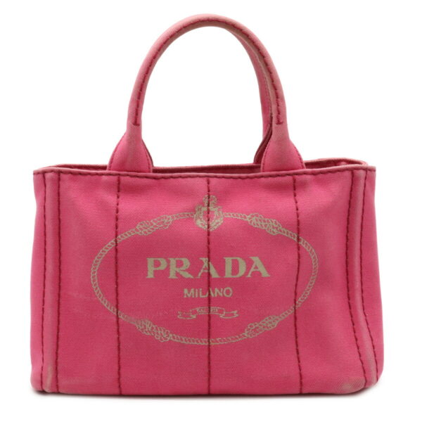 22051074 Prada Canapa Mini Tote Bag Fuchsia Pink