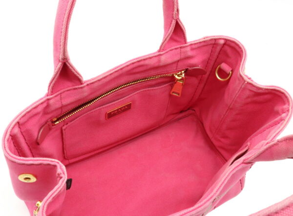 22051074 4 Prada Canapa Mini Tote Bag Fuchsia Pink