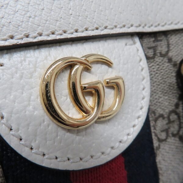 220512713 Gucci Ophidia Small Tote Bag 2WAY Leather Beige