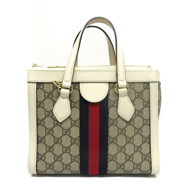 22051272 Gucci Ophidia Small Tote Bag 2WAY Leather Beige