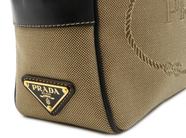 22060120 6 Prada Crossbody Bag Leather Corda Beige Nero Black