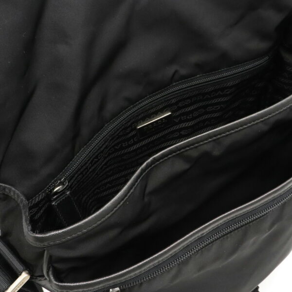 22060224 5 Prada Messenger Bag Nylon Leather Nero Black