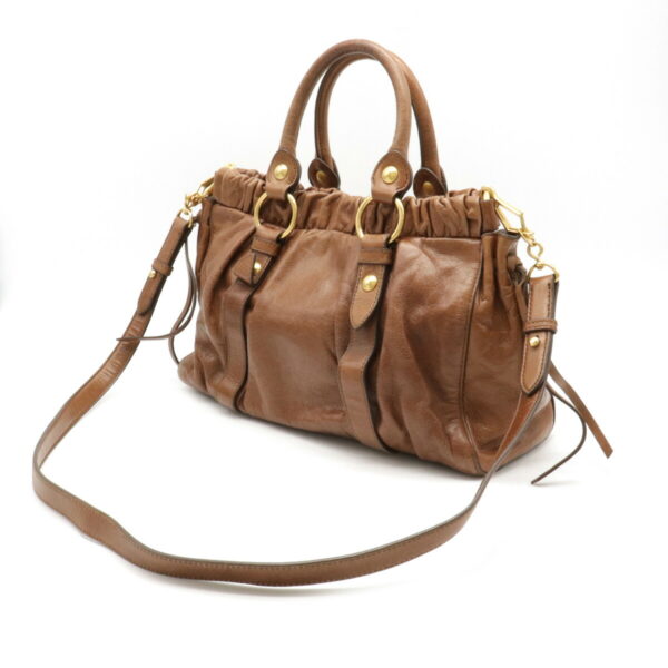 22060818 1 Miu Miu Shoulder Bag Leather Brown