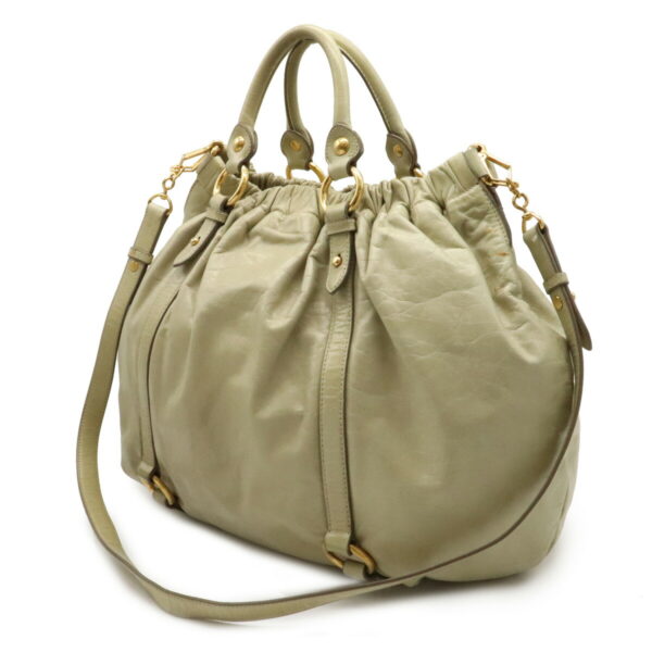 22060819 1 Miu Miu Shoulder Bag Leather Light Beige