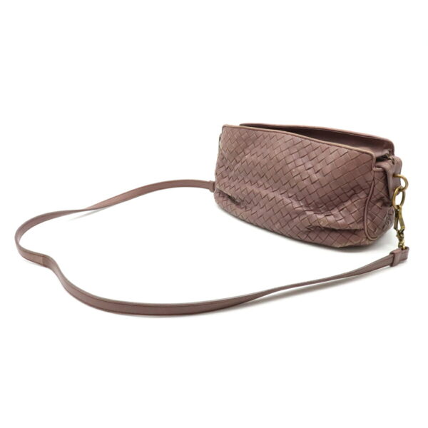 22060834 1 Bottega Veneta Intrecciato Shoulder Bag Crossbody Leather Purple