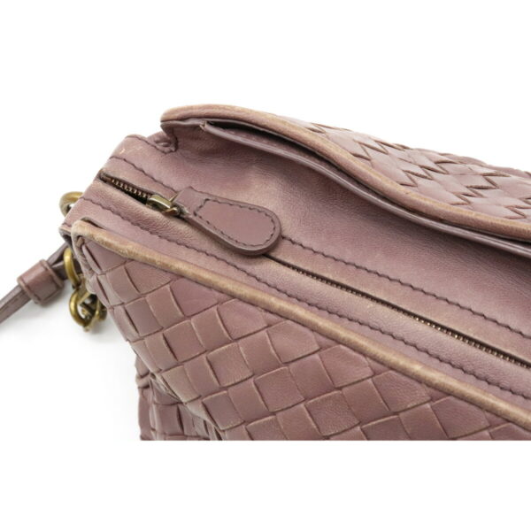 22060834 6 Bottega Veneta Intrecciato Shoulder Bag Crossbody Leather Purple