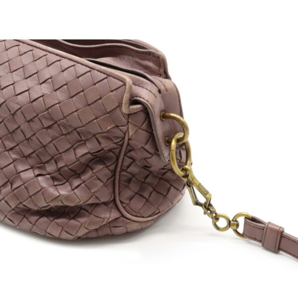 22060834 7 Bottega Veneta Intrecciato Shoulder Bag Crossbody Leather Purple