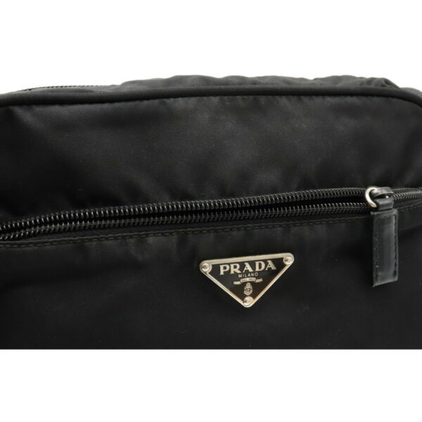 22060842 7 Prada Shoulder Bag Nylon Leather Nero Black