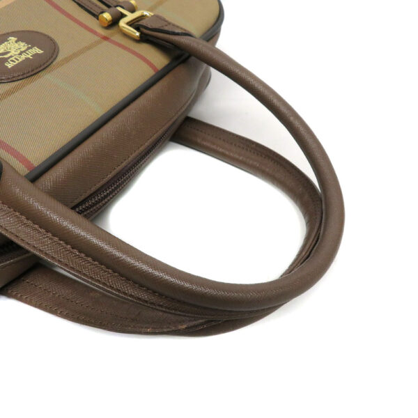 220659411 Burberry Handbag Plaid Brown Green