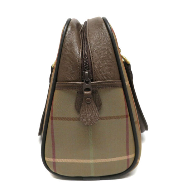 22065943 Burberry Handbag Plaid Brown Green