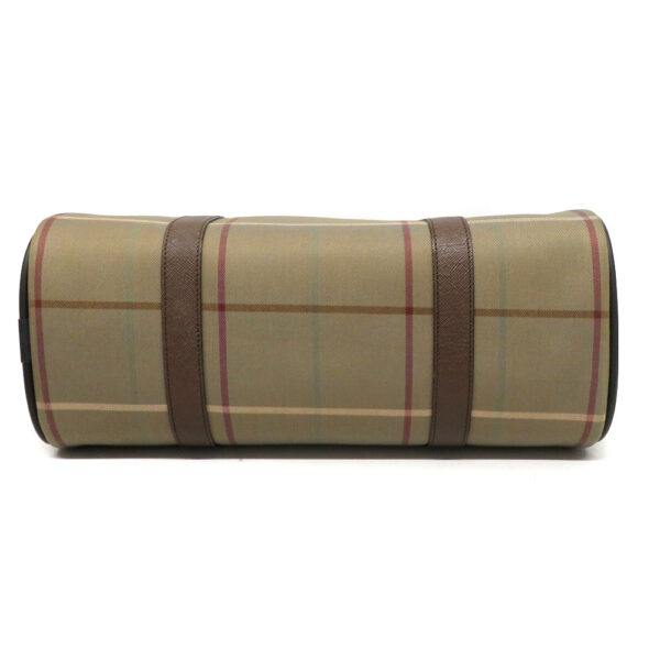 22065945 Burberry Handbag Plaid Brown Green