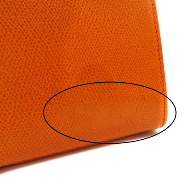 220700810 Celine 2WAY Leather Handbag Orange