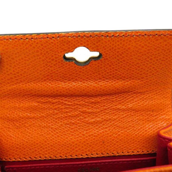 22070087 Celine 2WAY Leather Handbag Orange