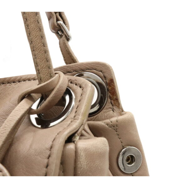 22070978 6 Miu Miu Shoulder Bag Leather Mocha Beige