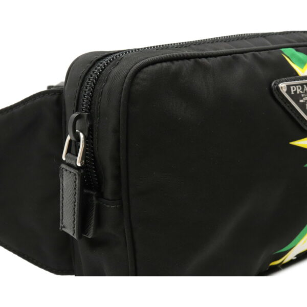 22080696 6 Prada Tessuto Waist Bag Nylon Black Green