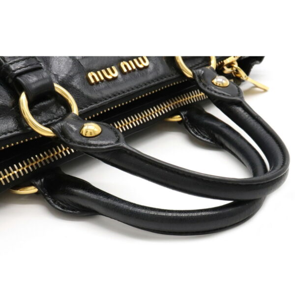 22080705 3 Miu Miu Shoulder Bag Leather Nero Black