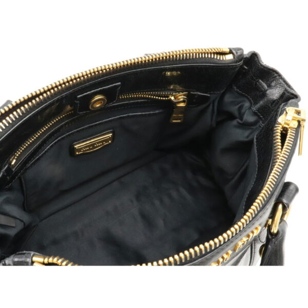 22080705 4 Miu Miu Shoulder Bag Leather Nero Black