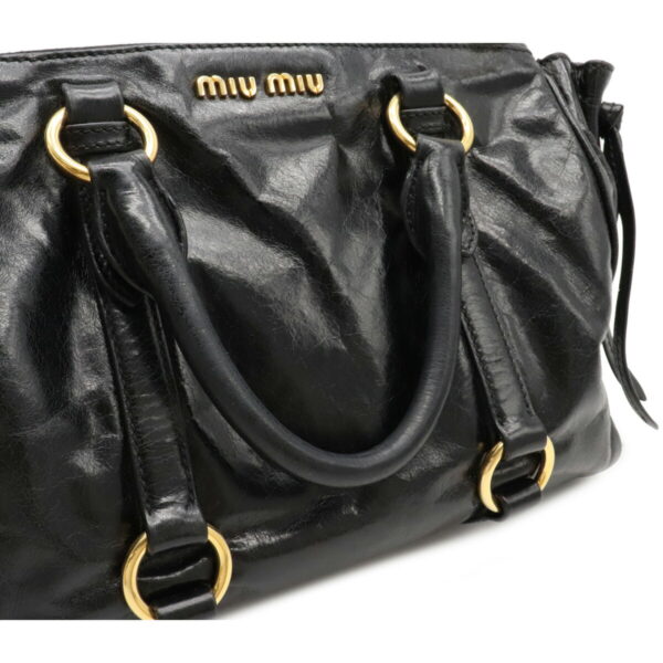 22080705 8 Miu Miu Shoulder Bag Leather Nero Black