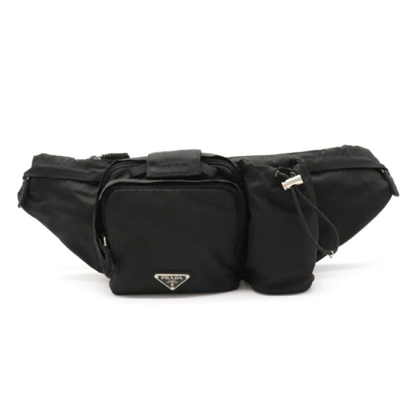 22090702 Prada Waist Bag Nylon Nero Black